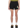 JW ANDERSON BLACK RUGBY FACE RUNNING SHORTS