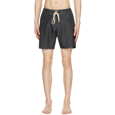 Jil Sander Drawstring Swim Shorts In Black