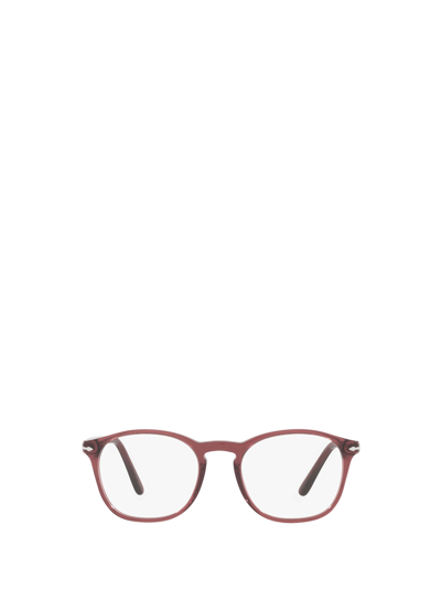 Persol Po3007v Red Burned Transparent Male Eyeglasses
