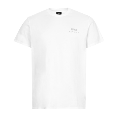 Edwin T Shirt In White