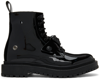 VERSACE BLACK MEDUSA BOOTS