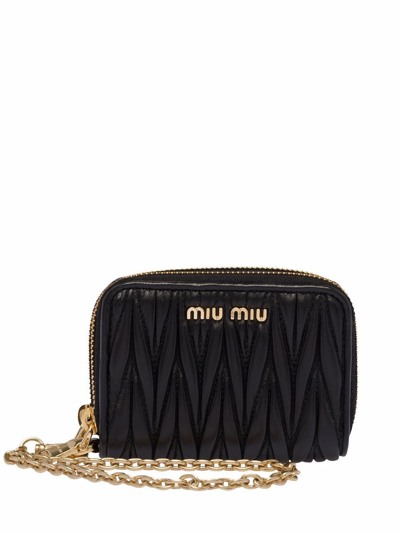 Miu Miu Women's Black Leather Wallet