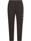 DOLCE & GABBANA CAMOUFLAGE-DETAIL TAILORED TROUSERS