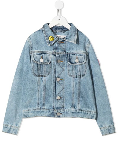 Natasha Zinko Kids' Patch-detail Denim Jacket In Blue