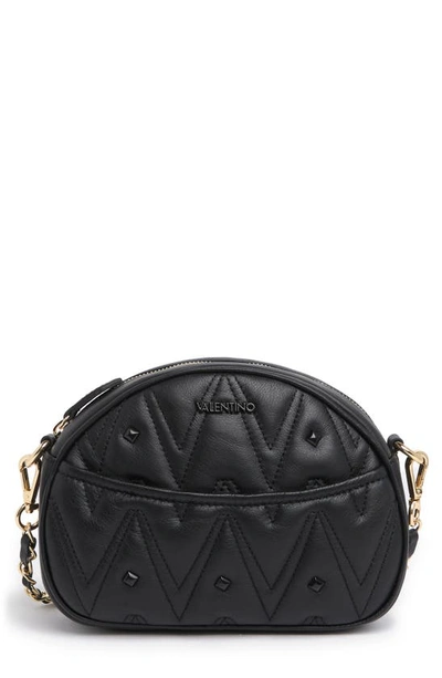 Valentino By Mario Valentino Amelie Leather Crossbody Bag In Black