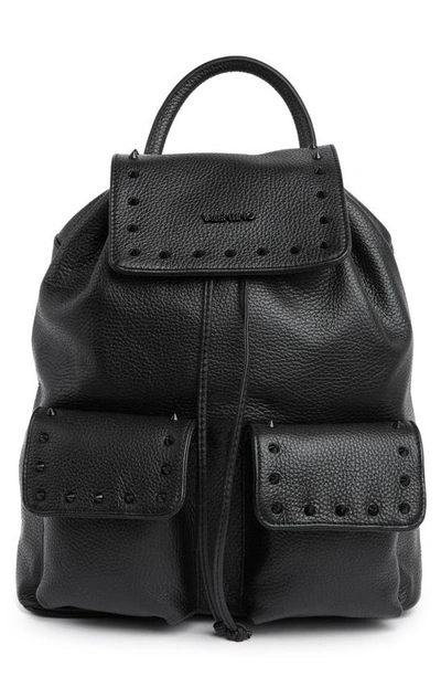 Valentino By Mario Valentino Simeon Preciosa Studded Leather Backpack In Black