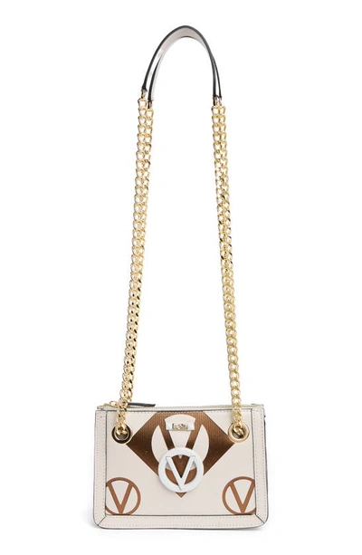 Valentino By Mario Valentino Ginette Magnus Leather Shoulder Bag In Frozen Ice