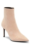 Jeffrey Campbell Nixie Pointed Toe Bootie In Ivory Suede