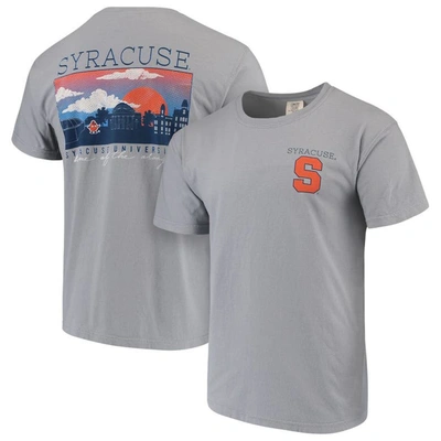 Image One Gray Syracuse Orange Comfort Colors Campus Scenery T-shirt