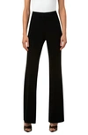 AKRIS FARALDA WOOL HIGH WAIST WIDE LEG PANTS