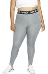 Nike Women's  Pro 365 Leggings (plus Size) In Grey
