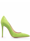 GIANVITO ROSSI GREEN POINTED PUMPS