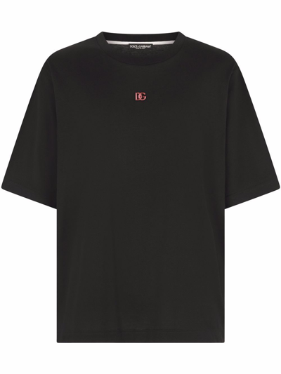 Dolce E Gabbana Men's  Black Cotton T Shirt