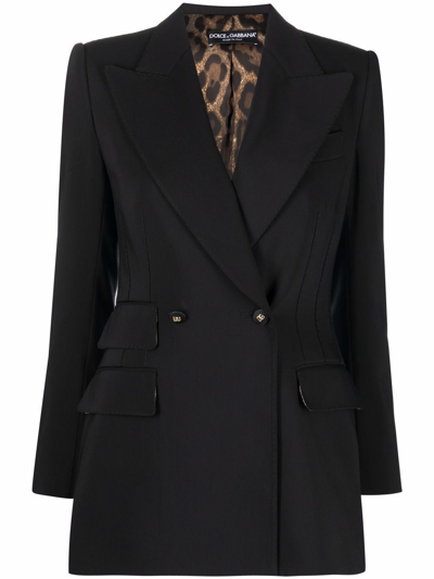 Dolce E Gabbana Women's  Black Cotton Blazer