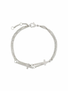 Dsquared2 Silver Double Cross Bracelet In Silver