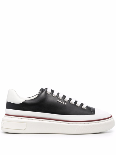 Bally Leather Low-top Sneakers In Black