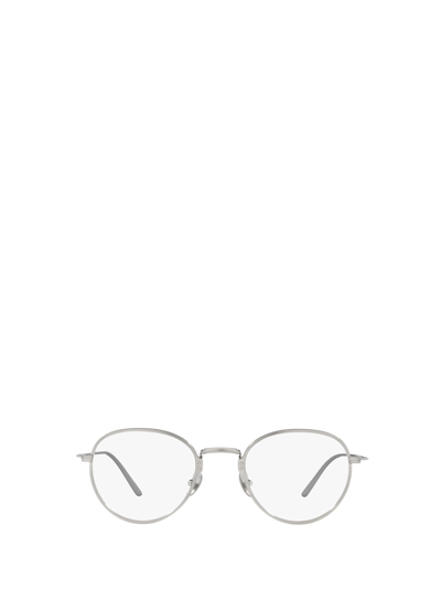 Prada Eyewear Pr 50yv Satin Titanium Glasses