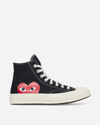 Comme Des Garçons Play High Sneakers Converse Play In Black