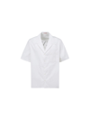 Valentino Toile Iconographe Pattern Cotton Poplin Bowling Shirt In Bianco/nero