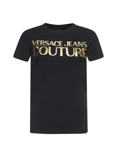 Versace Jeans Couture 黑色 Institutional Logo T 恤 In Black