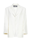Jacquemus La Veste D'homme Wool-blend Blazer In Off White