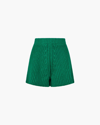 Alanui Knit Ribbed Cropped Strappy Bralette In 5757 Emerald Green