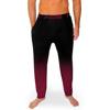 Aqs Ombre Lounge Pants In Black,burgundy Ombre