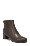 Naturalizer Bay Waterproof Bootie In Chocolate Leather