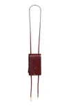 Ashya Heritage Checker Bolo Crossbody Bag In Plum