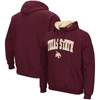 Colosseum Maroon Texas State Bobcats Arch And Logo Pullover Hoodie In Maroon
