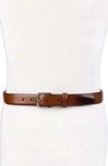 Cole Haan Men's Lewis Burnished Leather Dress Belt In Tan