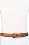 Cole Haan Harrison Leather Belt In British Tan
