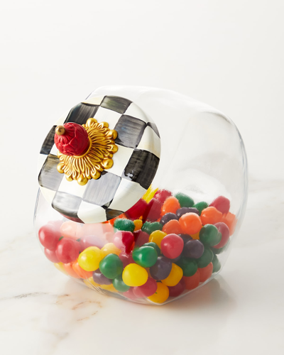 Mackenzie-childs Sweets Jar With Courtly Check Lid