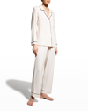 Eberjey Gisele Long Pajama Set In Sorbet/blk