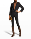 Theory Precision Ponte Boyfriend Blazer In Blk