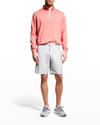 Peter Millar Salem High Drape Performance Shorts In Brit Grey