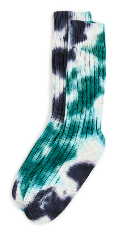 Isabel Marant Silara Tie-dye Socks In Celadon