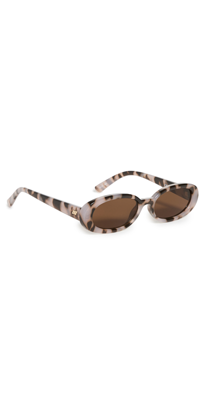 Le Specs Outta Love Sunglasses In Cookie Tort & Smokey Brown Mono