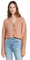 NANUSHKA MELINA CROPPED CARDIGAN PEACH