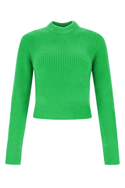 Alexander Wang T Fuchsia Stretch Wool Blend Sweater  Nd T By Alexander Wang Donna S In Green