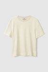Cos Boxy-fit Heavyweight T-shirt In Beige