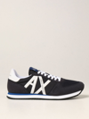 Armani Exchange Lace-up Logo Detail Sneakers In Blue