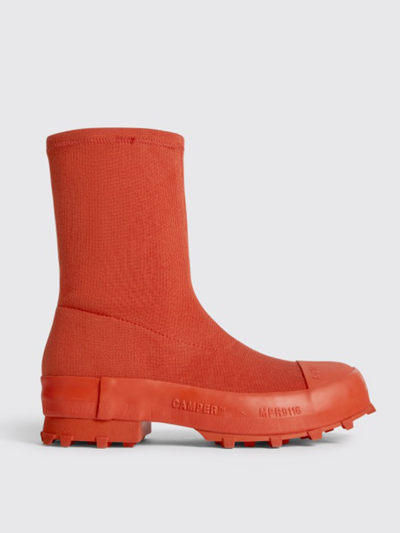 Camperlab Traktori Ankle Boots In Red