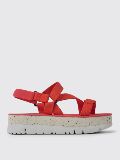 Camper Oruga Up  Sandals In Nylon And Recycled Pet In Red
