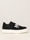 Mm6 Maison Margiela Kids'  Sneakers In Nylon And Suede In Black