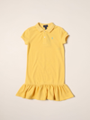 Polo Ralph Lauren Kids' Cotton Dress In Yellow