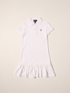 Polo Ralph Lauren Kids' Cotton Dress In White