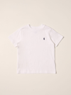 Polo Ralph Lauren Kids' Cotton T-shirt With Logo In White