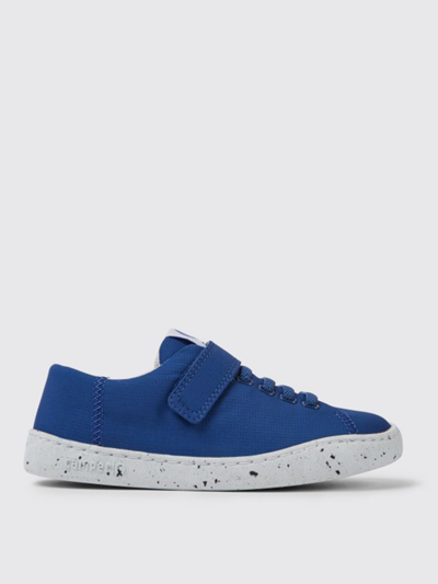Camper Kids' Peu Touring  Trainers In Recycled Polyester In Blue