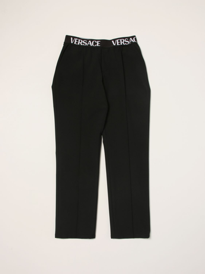 Young Versace Versace Kids Medusa Logo Sweatpants (4-14 Years) In Black